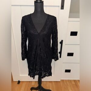 Women’s Swim Coverup in Black - Size S